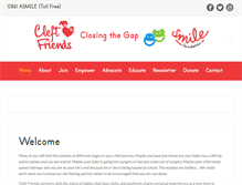 Tablet Screenshot of cleftfriends.co.za